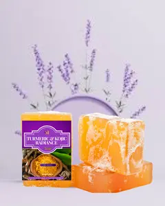 Turmeric & Kojic Radiance Soap - Organic Body Care with Aloe, Nourishing and Brightening Properties for Daily Comfort Gel Blend