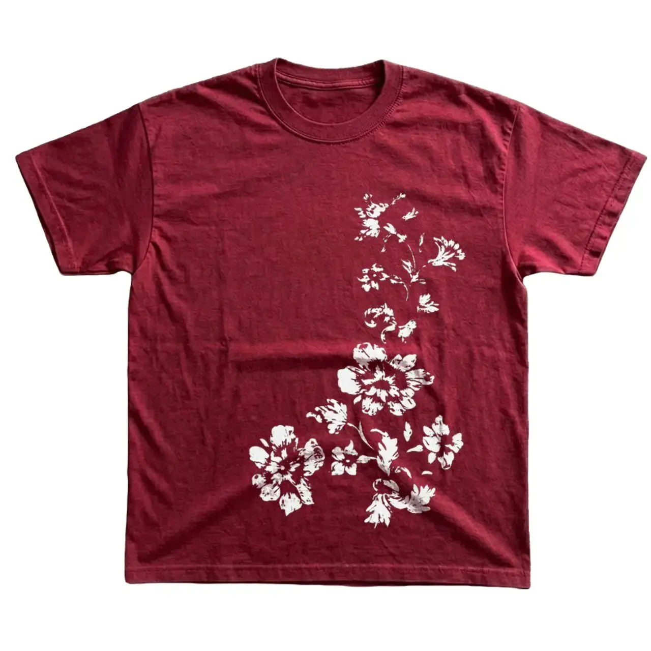 Floral Vine Graphic T-Shirt, Vintage Botanical Tee, Retro Flower Aesthetic Shirt, Unisex Cotton Y2K Nature Graphic T-Shirt, Garden Lover Gift