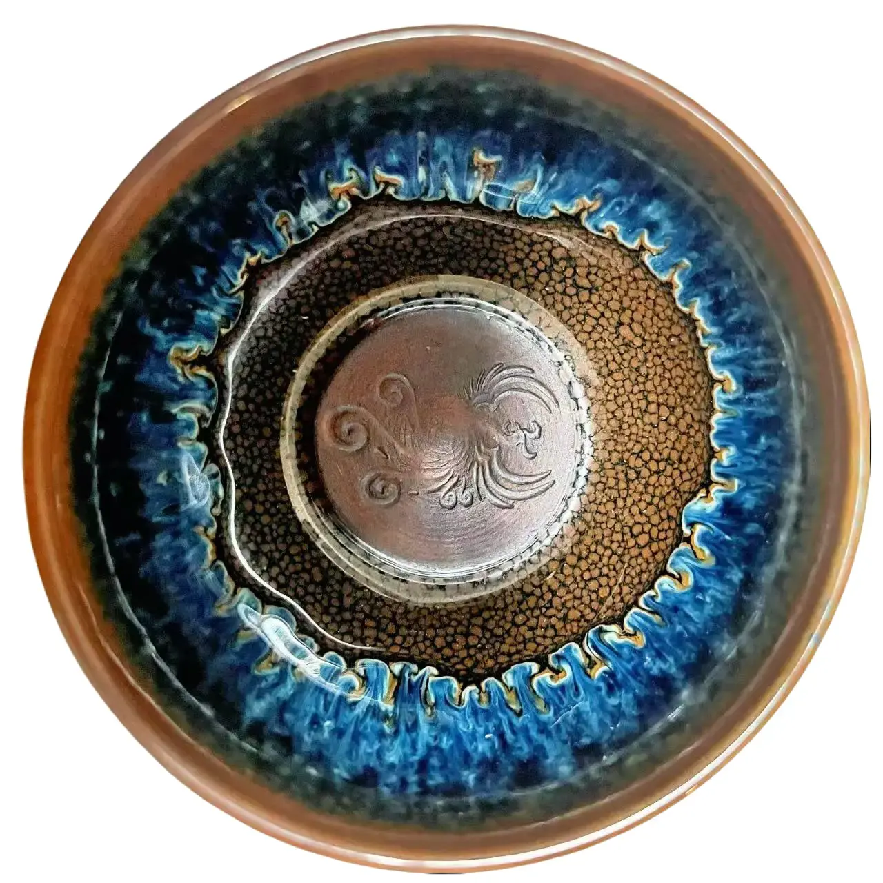 Handmade Chinese Jianzhan Teapot, Natural Starry Oil‑Drop Glaze, Ceramic Kung Fu Tea Pot (1 Piece Only)