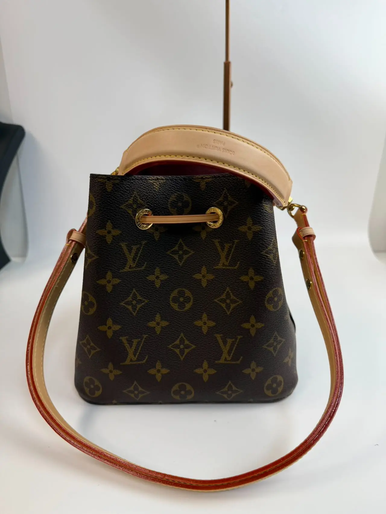 Pre-owned Louis Vuitton canvas Crossbody Bags noe BB bucket [Vault]