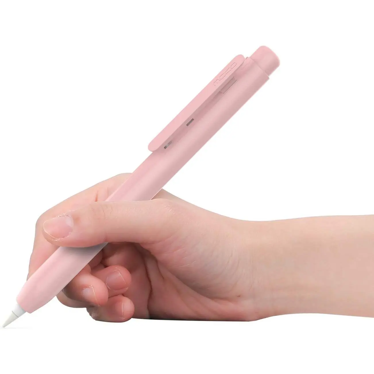 Holder Case for Apple Pencil 1st Generation, Retractable Apple Pencil 1st Case Protective iPad Pencil Sleeve Skin Cover with Sturdy Clip, Pink