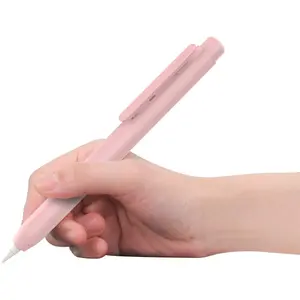 Holder Case for Apple Pencil 1st Generation, Retractable Apple Pencil 1st Case Protective iPad Pencil Sleeve Skin Cover with Sturdy Clip, Pink