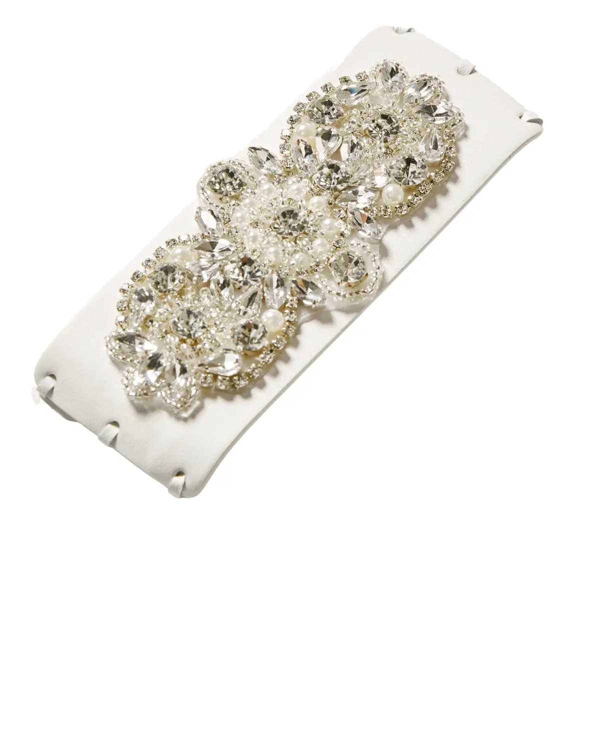 Shyanne Women's Women'S Bling White Leather Cuff Bracelet - Sbasp23b3