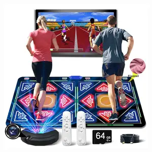 Single/Double HDMI Musical Electronic Dance mat with a Camera, a 64G Large Memory Card, Including 1030 Games,650 Songs, 81 Music Videos,Suitable for TV use,a Luxurious Gift for Boys and Girls
