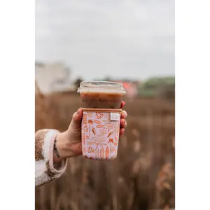 Coastal Sunset Iced Coffee Drink Sleeve