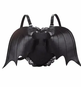 Goth Bat Wing Halloween Backpack Goth Bat Wing