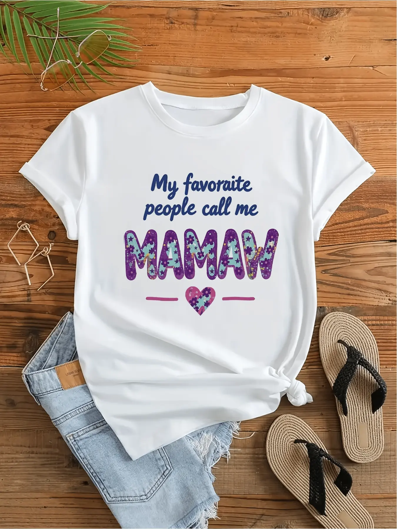 Plus Size, Plus Size Funny _Call Me Mamaw_ T-Shirt unisex soft cotton short sleeve t shirt, vintage graphic casual tee for men women teens, perfect birthday holiday gift for camping travel gym daily street  wear