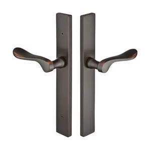 Emtek 12A3STURH Multi Point C2 , Non-Keyed American T-turn IS , Modern Style , 1-1/2" x 11" , Stuttgart Lever , RH