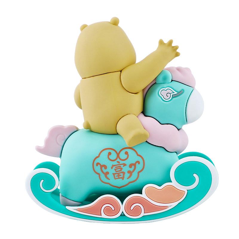 Miniso Bear Outpost Happiness Plus Series Blind Box – Year Of The Horse Collectible Figurine Desk Ornament, Great Gift Idea