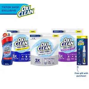 OxiClean Stock Up & Save: Triple Action Laundry Boosters + Stain Pre-Treater Gel Stick