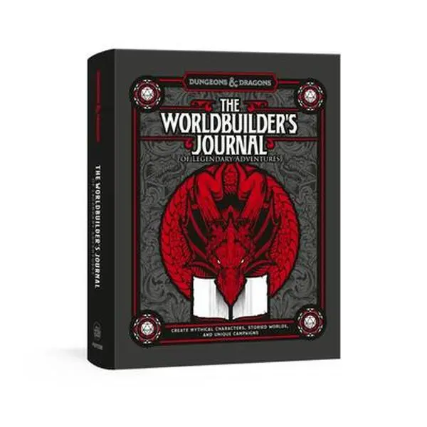 The Worldbuilder's Journal (English, 1.1 lbs) - Official Dungeons & Dragons Licensed Hardcover, 365 Writing Prompts for Role-Players of All Levels to Create Mythical Characters, Storied Worlds