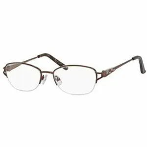 Elasta Womens Eyeglasses Frames Oval Made in Italy Metal Half-Rim Coral 53 16 135