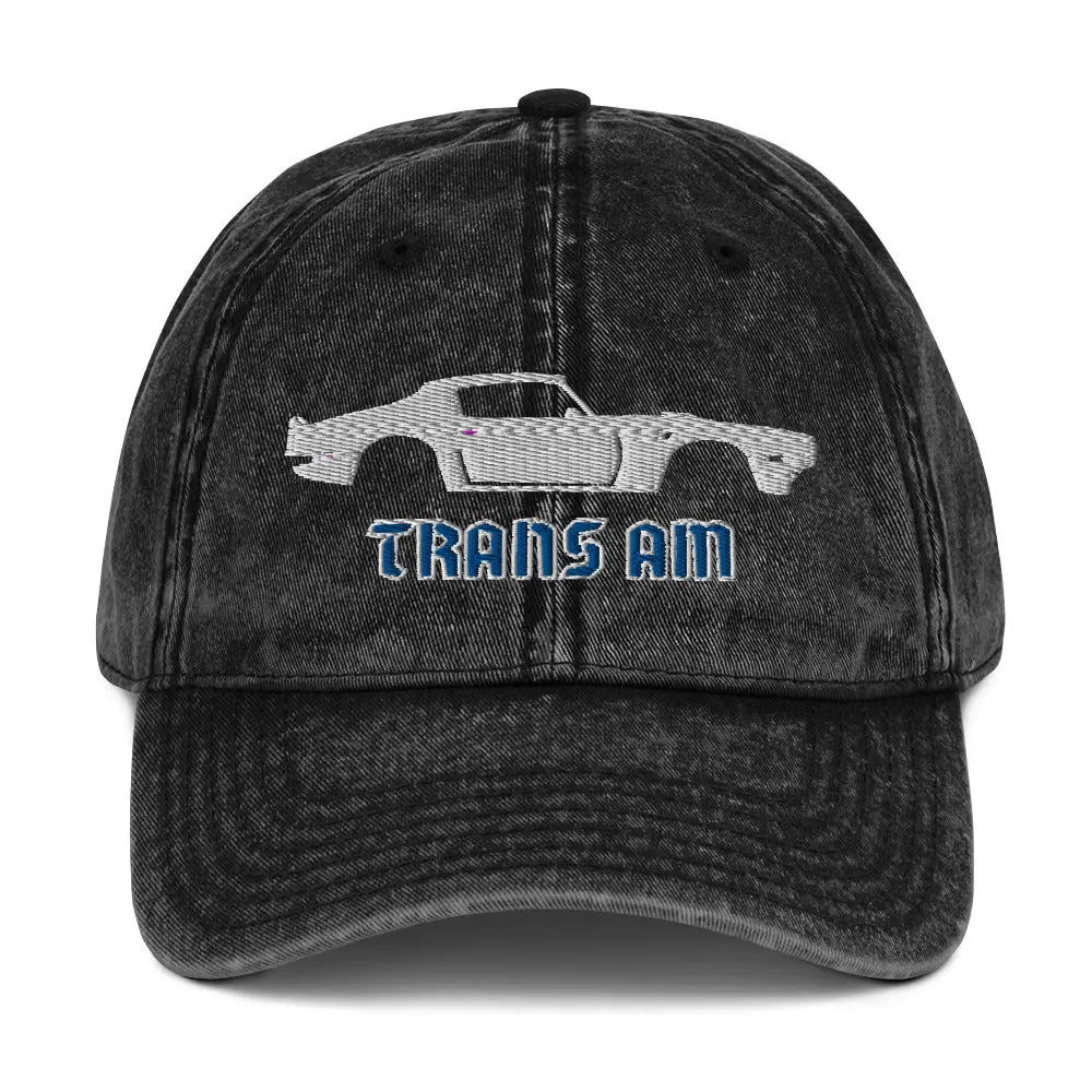 1970 Firebird Trans Am Muscle Car Collector Cars Custom Gift Vintage Cotton Twill Cap Dad hat