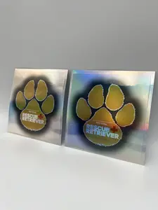 Rescue+Retriever- Two Pack decal. Reflective pet total decal for exterior placement on windows and doors. Signals that you have pets and a Rescue Retriever smoke detector inside your home.