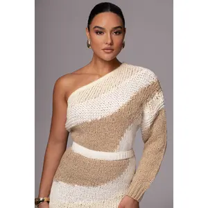 Ivory/Beige Hazel Sweater Knit Top