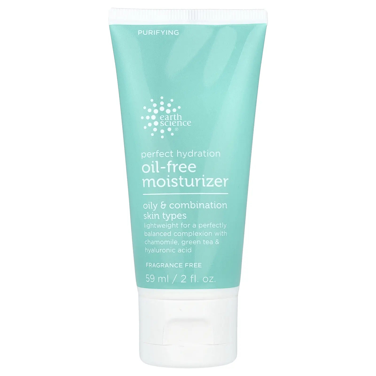 Earth Science Perfect Hydration, Oil-Free Moisturizer, Fragrance Free, 2 fl oz (59 ml)