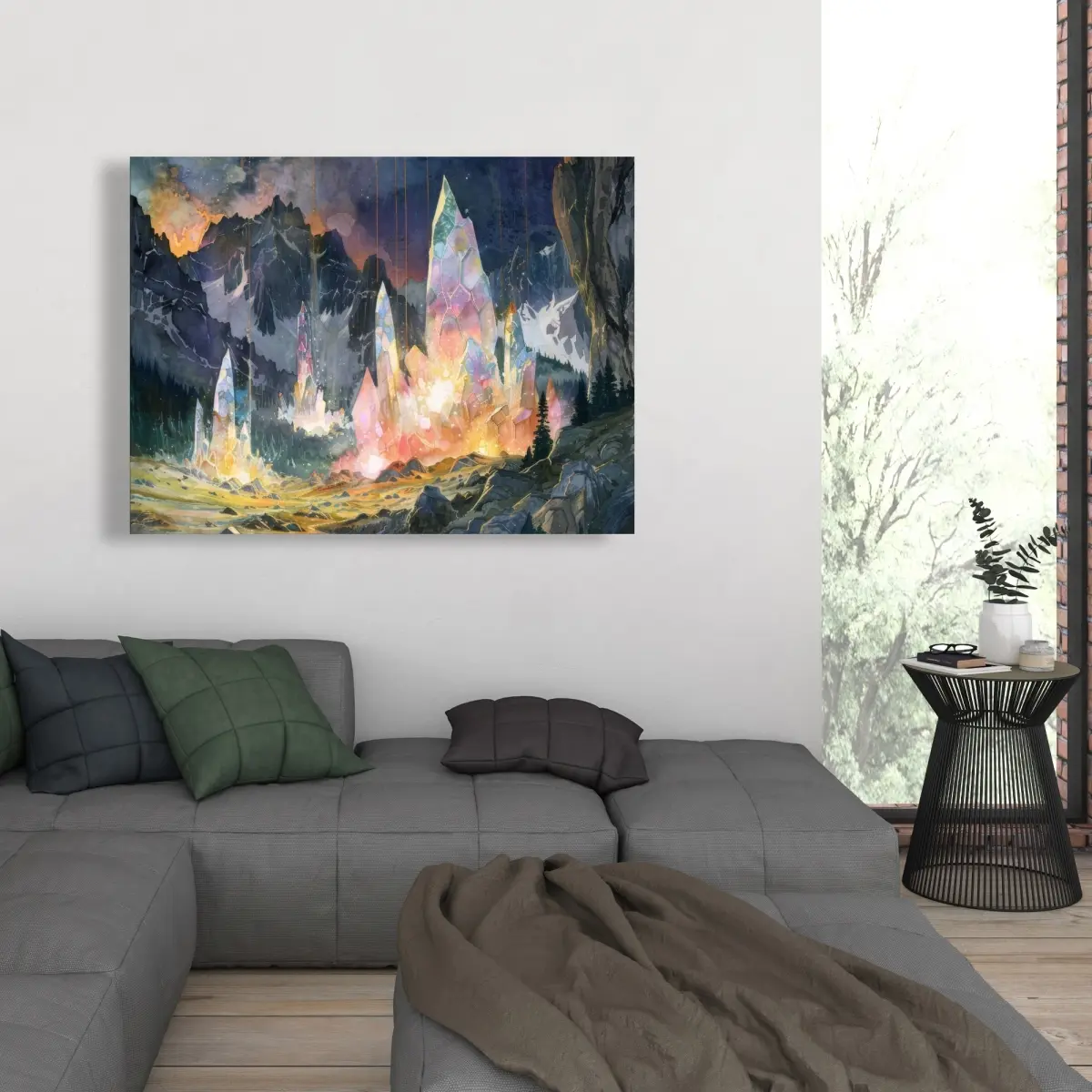 212 MAIN Pictorem C1RC3648FKR6HR 36x48 in. Minimalist Gray Art, Artistic Photo Wall Decor, Stylish Home Room Poster & Print