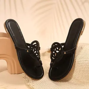 (New)Women's Thong Sandals T-Strap Sandals Slip On Flat Sandals Flip Flop Casual Summer Slide Sandals