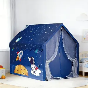 Jumbo Kids Play Tent | Fairy Tale Castle | Windows Curtains Carry Bag | Sturdy Steel Frame | Portable Outdoor Playhouse | Outdoor Play Equipment | Early Learning & Party Decor | Halloween Christmas Birthday Gift | No Accessories