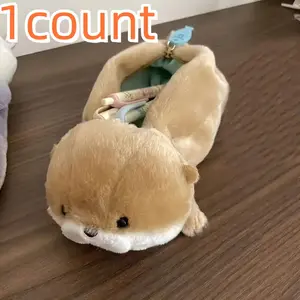 Cute Beaver Plush Pencil Case, Large Capacity Makeup Bag Organizer, New Style Storage Bag for School & Travel Essentials