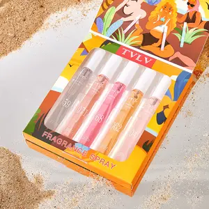 5pcs Travel Size Women's Perfume Set, Fragrance Discovery Set, Beautiful Portable Fragrance Sprays for Daily Wear, Long-Lasting Scent Ideal Gift