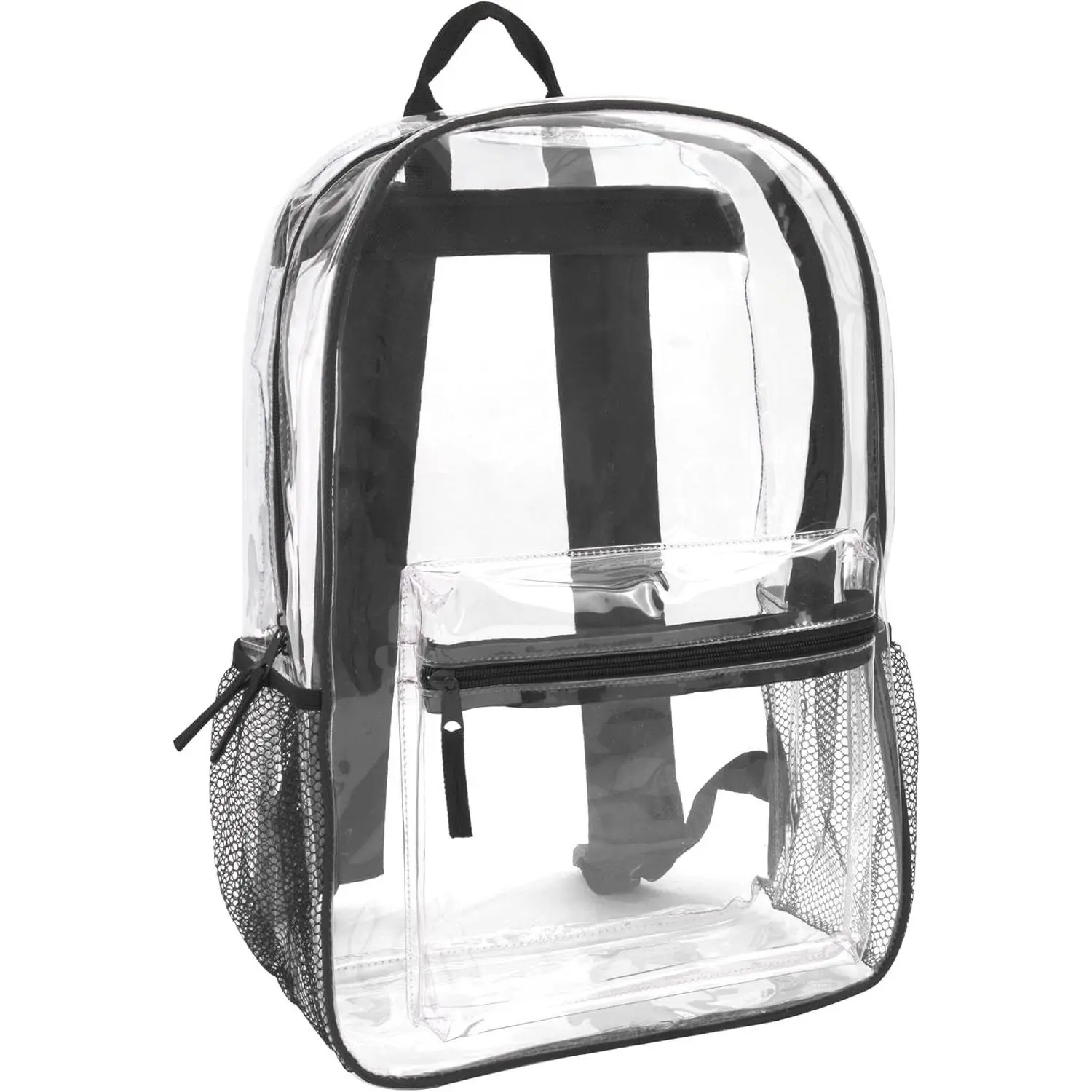 Trail maker Clear Backpack Heavy Duty with Padded Straps, Side Pockets for Kids, Boys, Girls, School, Stadium Approved Events