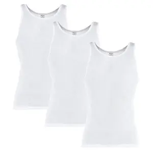 Knocker Men's White Basic A-Shirts (3 Pack)