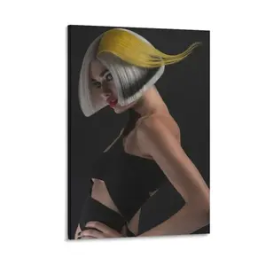 Beauty Salon Poster Fashion Cool Short Hair Poster Barber Store Hairdressing Design Poster