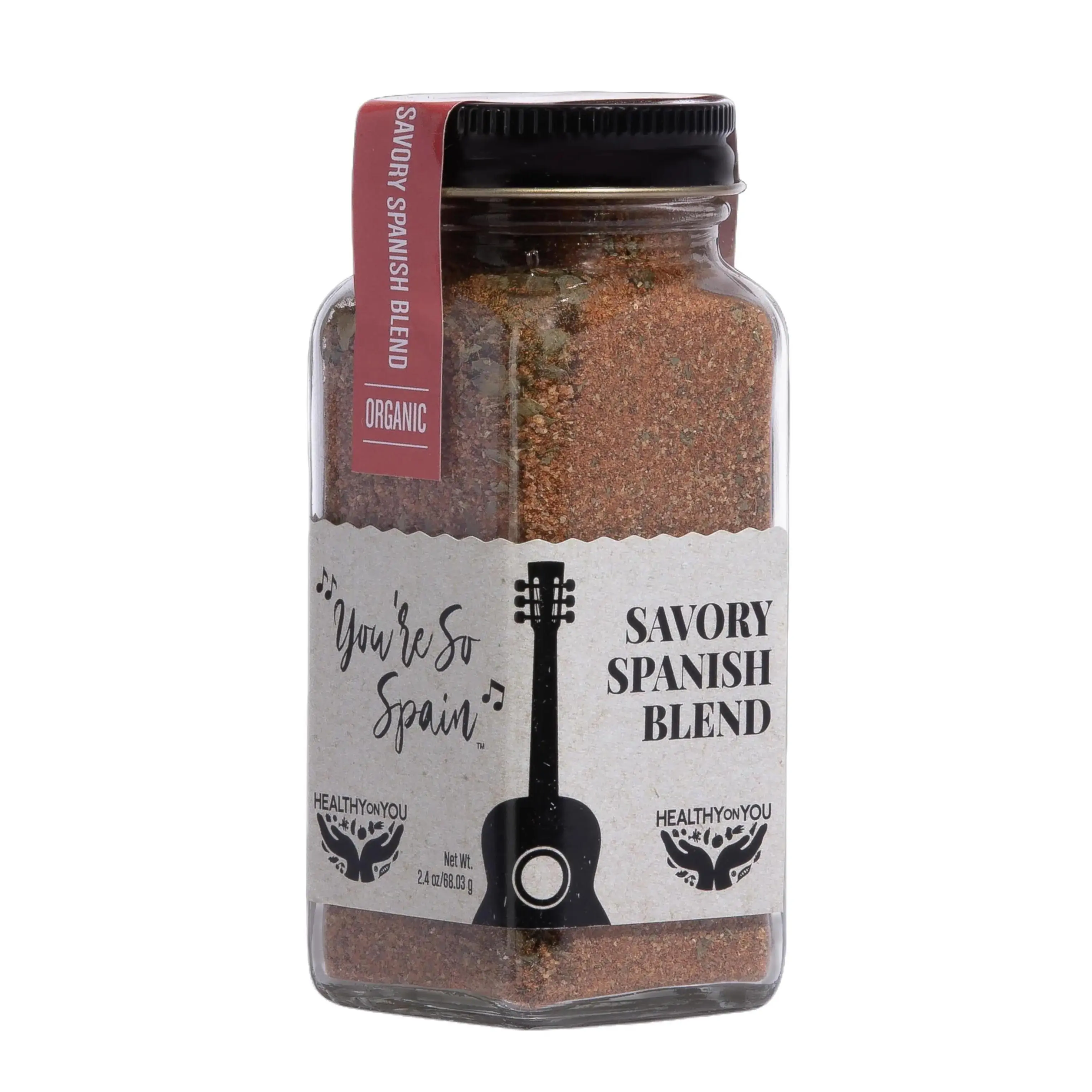 Healthy On You Savory Spanish Spice Blend with Smoked Paprika, Garlic, and Saffron - 2.4 oz Bottle Flavor Flavor Flavor
