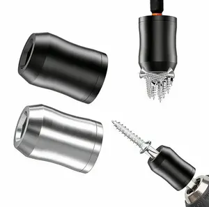 Strong Magnetic Screw Ring: 1/4 Inch/ 6.35 mm Universal Magnetic Screw Holder - Removable Magnetic Screwdriver Drill Bit Holder for Hex Screwdriver and Power Bits 2 Pcs Strong Magnetic Screw Ring Magnetic screw hoder