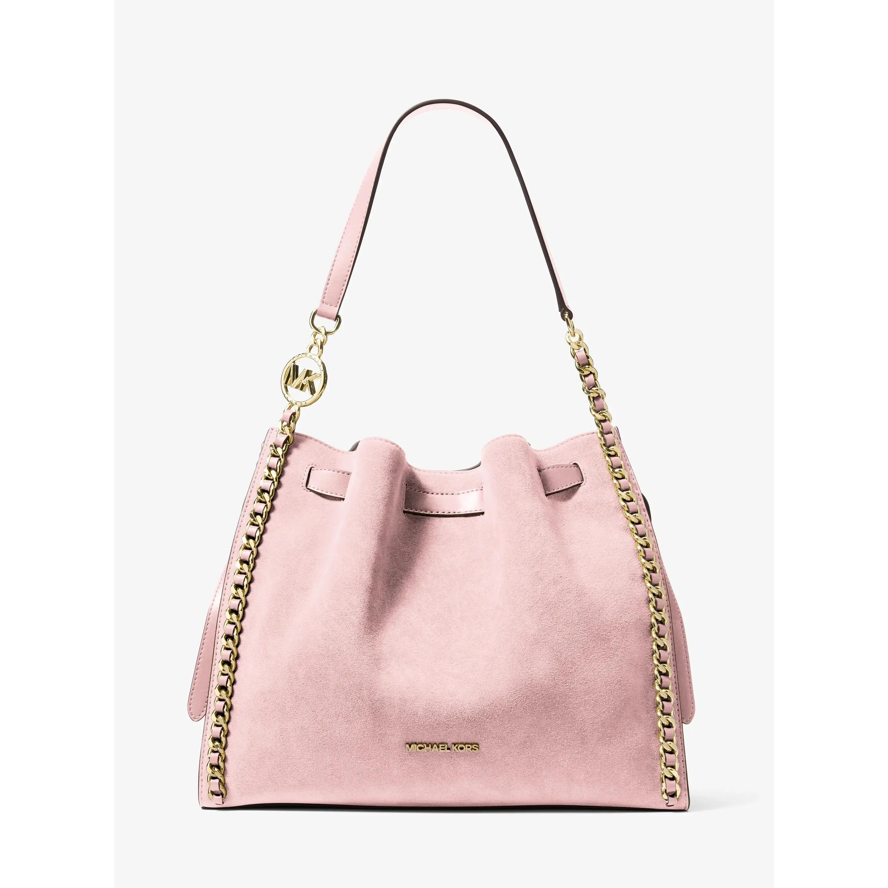 Mina Large Suede Chain Shoulder Bag