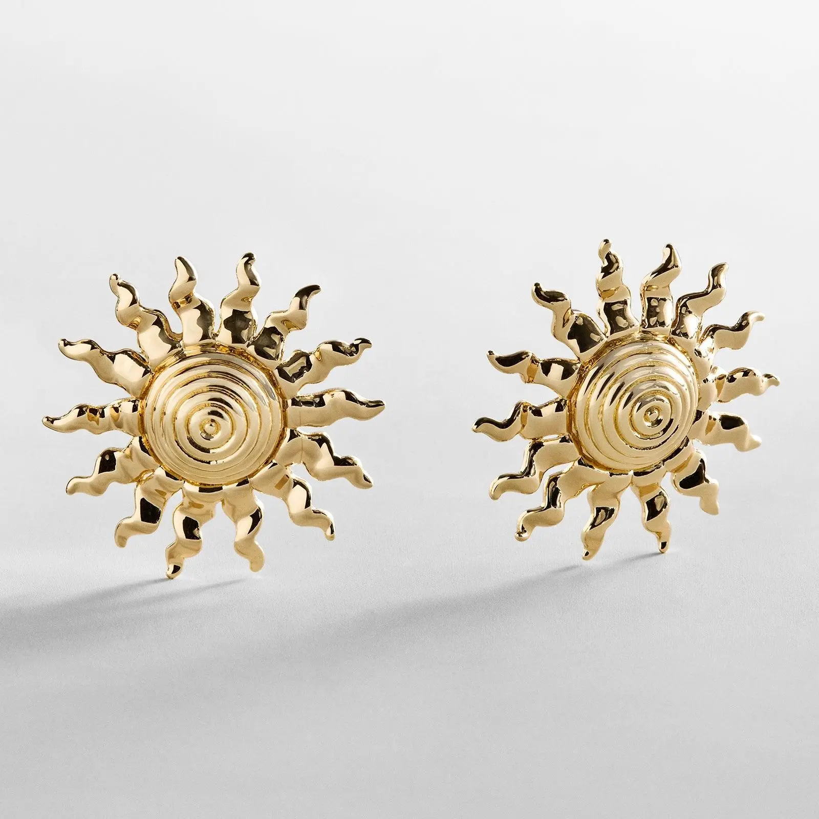 Catching Sunshine Chunky Earrings - Costume Jewelry for Everyday Sparkle, Chunky Jewelry