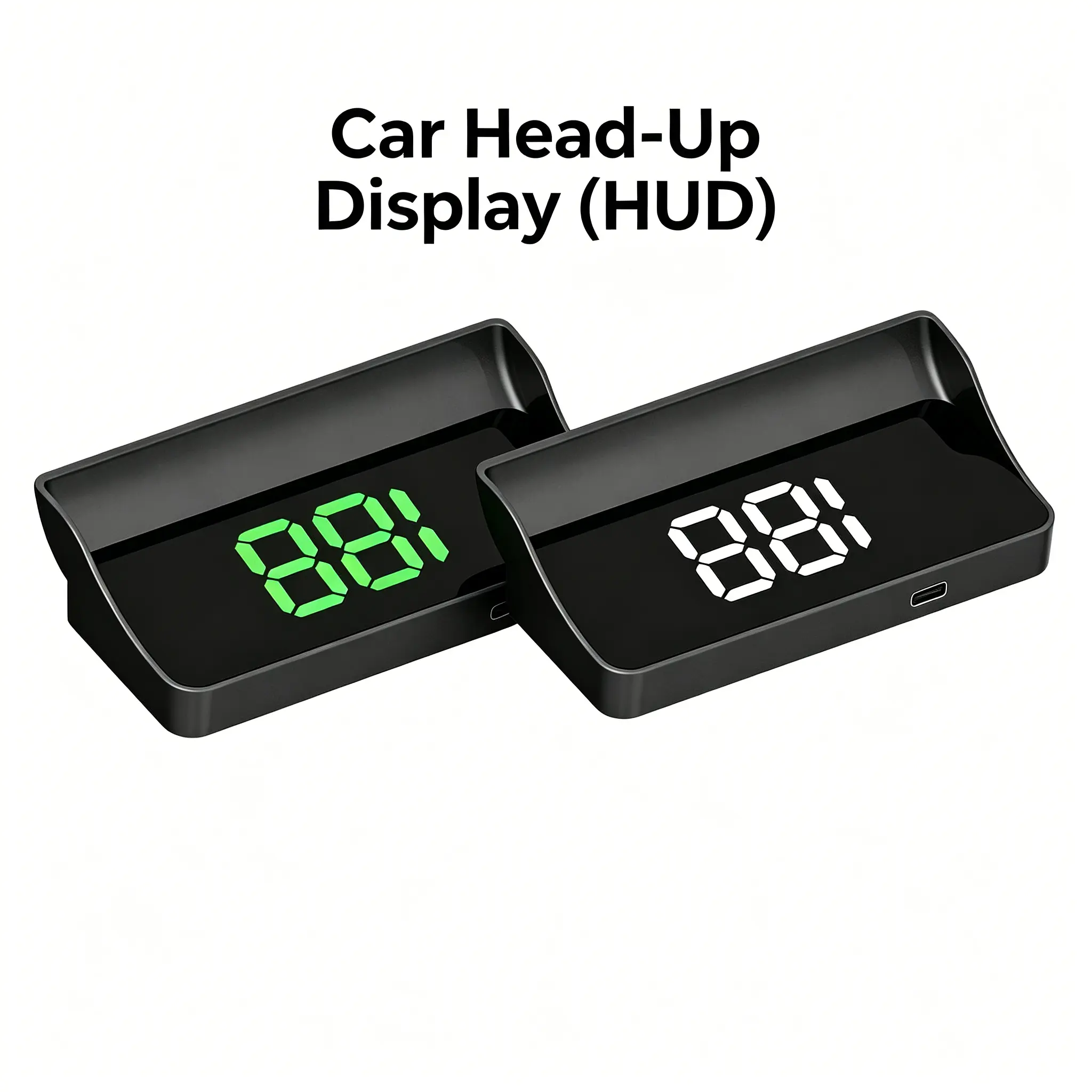 Car Head-Up Display (HUD) - GPS Digital Speedometer, Odometer (MPH), Smart LED Car Accessories - Automotive Electronics Exterior Accessory for Trucks, Motorcycles, All Models