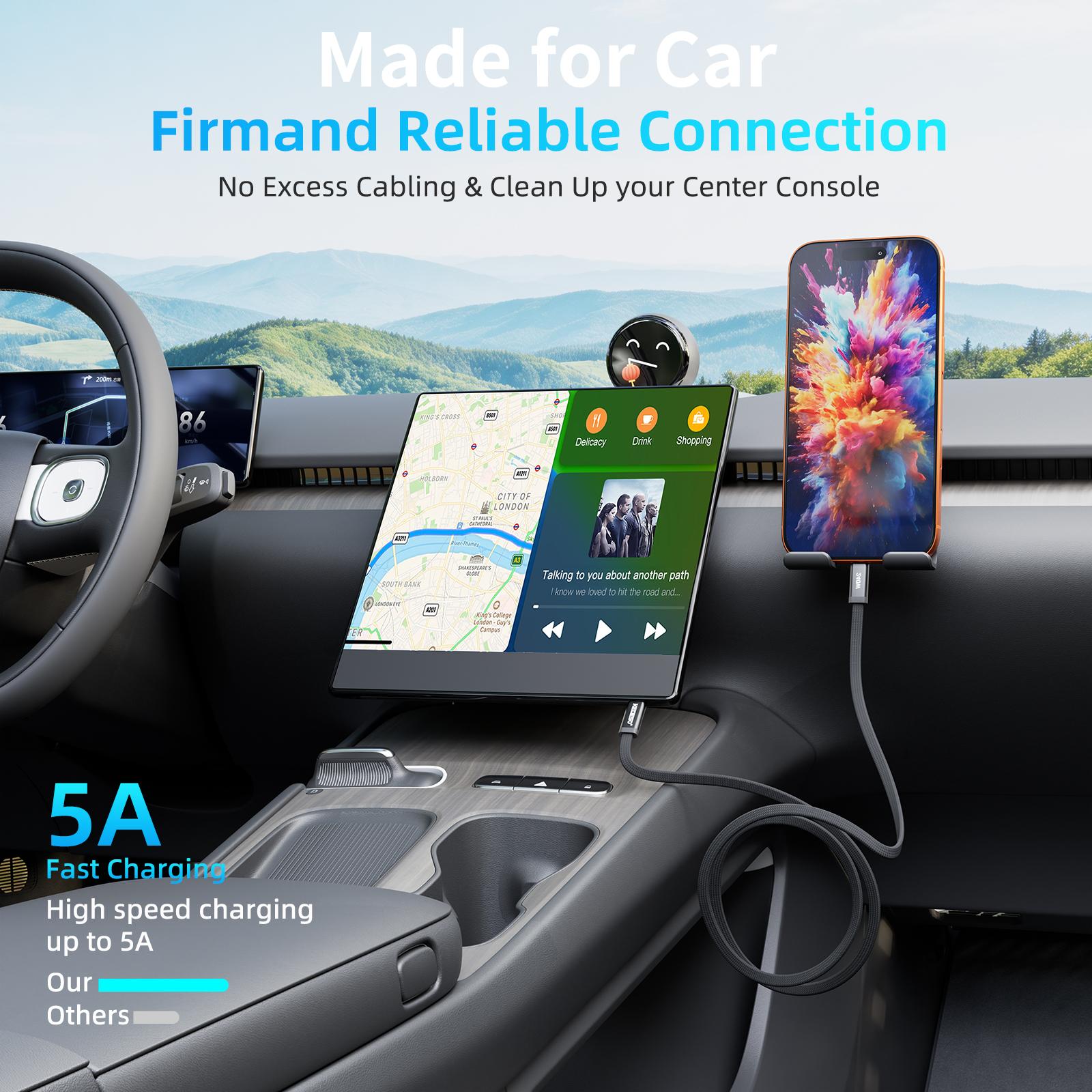 Kedeso 240W 5A Fast Charging Magnetic Coiled USB C Cable, Ultra-Compact Retractable Type C Charger Cord for iPhone 15/16, Samsung, CarPlay, Laptop, Travel, No Tangled Wires