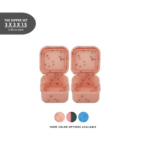 The Dearest Grey Silicone Leakproof Dippers