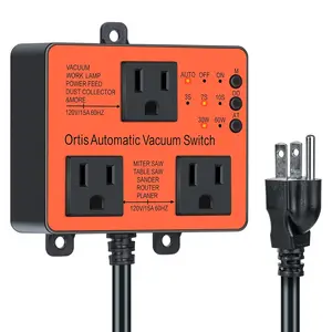 Automatic Vacuum ,  Dust Control Autoswitch for More Power Tools, Delay Vacuum On/Off to  Circuit Overload and Tripping, Adjustable Actuation Threshold