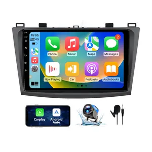 Binize Android 13 Car Stereo Radio Compatible with Mazda 3 2010-2013, 9 Inch Touch Screen with Wireless CarPlay & Android Auto, 2+64G, GPS, WiFi, BT, FM/RDS, 1080P Backup Camera, Mirror Link, SWC