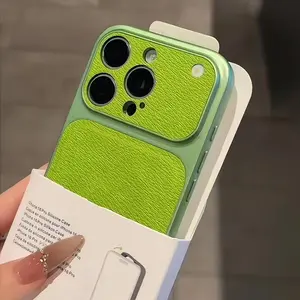 Original Matte Leather Texture Phone Case For iPhone 17 16 15 14 13 Pro Max Camera Protection Non-slip Shockproof Bumper Cover