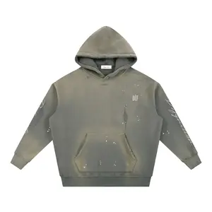 DĒFVintage Washed Frayed Fleece