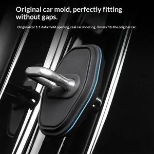 Thickened Silicone Door Lock Protector Universal Car Accessories Anti Rust Shock Absorbing Noise Reduction Bumper Pads Full Coverage Door Lock Covers for Organization and Protection