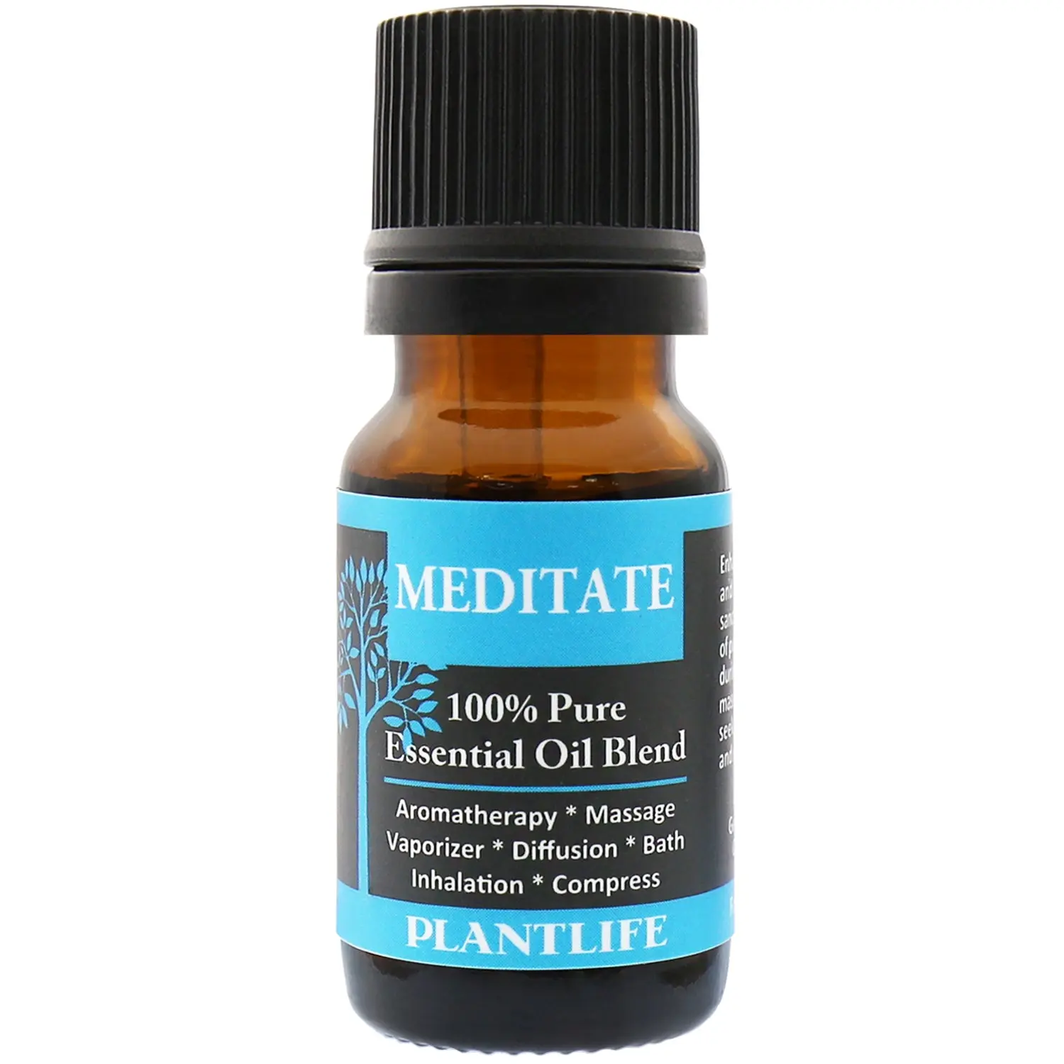 Plantlife Meditate Essential Oil Blend 10 ml – Centering Aromatherapy Blend for Calm, Focus & Inner Stillness