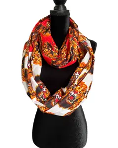 African Print Infinity Scarf & Head Wrap