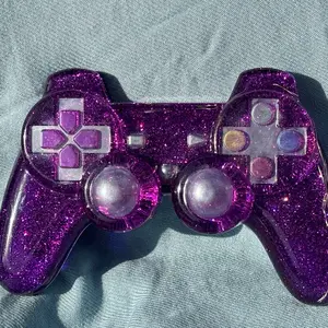 Art controller - purple galaxy - w/ lights Handmade Sculpture