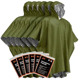 Emergency rescue blanket, 1 piece, PE film double-sided insulated raincoat blanket, insulated emergency blanket, reflective design