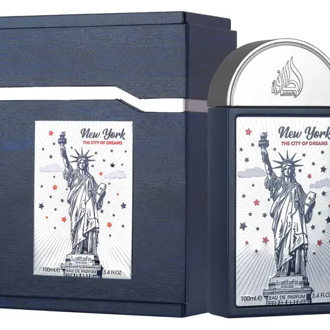Lattafa Pride - New York The City of Dreams Eau de Parfum Spray, 100ml (3.4oz/3.0 to 5.9 fl. oz.) Fresh, Luxurious & Elegant Unisex Fragrance, Single Item