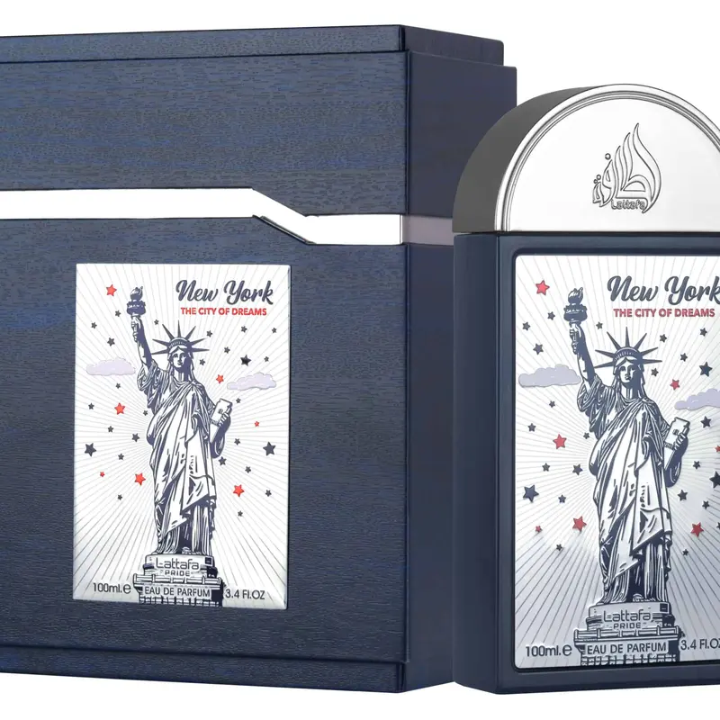 Lattafa Pride - New York The City of Dreams Eau de Parfum Spray, 100ml (3.4oz/3.0 to 5.9 fl. oz.) Fresh, Luxurious & Elegant Unisex Fragrance, Single Item