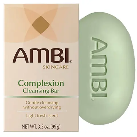 Ambi Facial Cleansing Bar Soap - Scented, Gentle Non-Irritating Everyday Cleanser with Hydrating Cleansing Agents, 3.5 oz Mild Wash for Daily Care & Makeup Removal