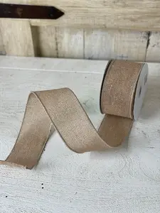 2.5 Inch By 10 Yard Faux Burlap Ribbon