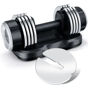 LazyFit - Ultimate Adjustable Dumbbells Set 25 / 50 lbs - Best Workout Dumb Bells