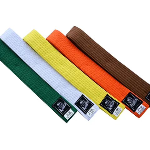 Revansh Sports Martial Arts Belts -  Made of Poly Cotton - For Karate, Taekwondo, Judo & Aikido For Better Grip